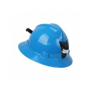 CASCO TIPO SOMBRERO CON PORTALAMPARA TRIDENTE