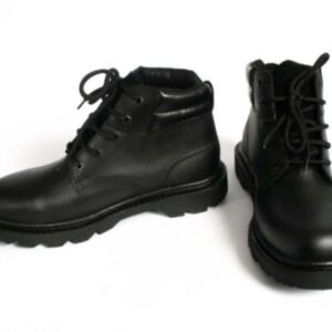 BOTIN NEGRO ECONÓMICO CON PUNTA DE ACERO